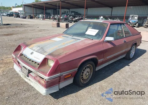 1987 Dodge Shelby Charger из США, поврежденный, VIN 1B3BZ64E3HD304646